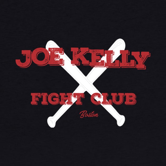 Vintage Distressed Red Tee Joe Kelly Fight Club Shirt for Boston Fans by KazamaAce
